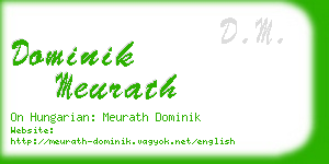 dominik meurath business card